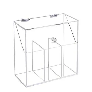 Vevitts Large-Capacity Acrylic Makeup Brush Organizer