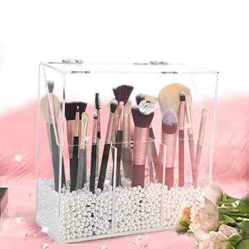 Vevitts Large-Capacity Acrylic Makeup Brush Organizer