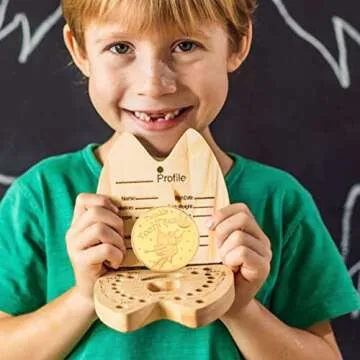 Zerodeko 4pcs Tooth Fairy Coins for Boys Girls Children Lost Teeth Reward Commemorative Coin for Lost Tooth