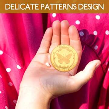 Zerodeko 4pcs Tooth Fairy Coins for Boys Girls Children Lost Teeth Reward Commemorative Coin for Lost Tooth