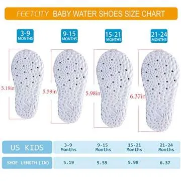 FEETCITY Baby Boys Girls Water Shoes Quick Dry Barefoot Aqua Socks Swim Pool Beach Walking Shoe Red ...