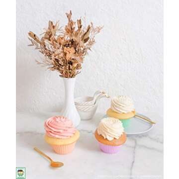 Muffinboi Premium Silicone Cupcake Liners - Pack of 24