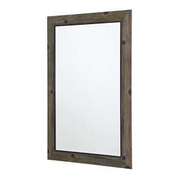 Yosemite Home Decor Yosemite Mirrors, Medium, Gray/Black