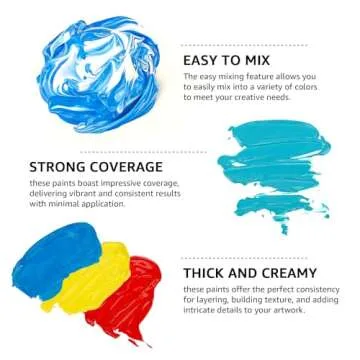 ABEIER Acrylic Paint Set - 15 Vivid Colors, Safe & Versatile