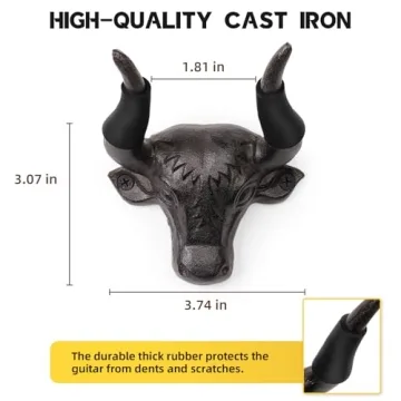 Adowes 3 Pack Guitar Wall Mount - Cast Iron Hangers