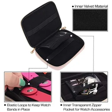 Teamoy Watch Band Organizer for 12 Bands in Misty Rose