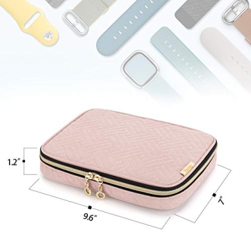 Teamoy Watch Band Organizer for 12 Bands in Misty Rose