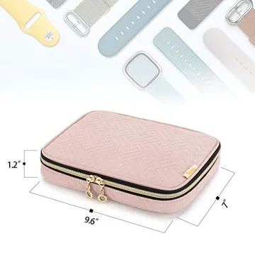 Teamoy Watch Band Organizer for 12 Bands in Misty Rose