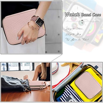 Teamoy Watch Band Organizer for 12 Bands in Misty Rose