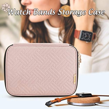 Teamoy Watch Band Organizer for 12 Bands in Misty Rose