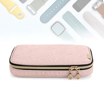 Teamoy Watch Band Organizer for 12 Bands in Misty Rose