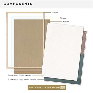 MCS Gallery Wooden Frame for Photos & Canvas 24x36