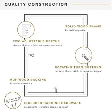 MCS Gallery Wooden Frame for Photos & Canvas 24x36
