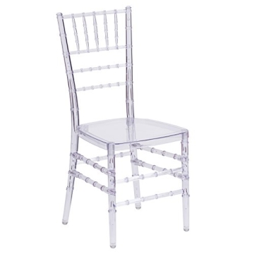 Flash Furniture Elegance Crystal Ice Stacking Chiavari Chair - Clear, Modern, Elegant Seating
