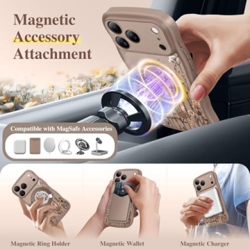 Stylish GVIEWIN iPhone 17 Pro Max Case with MagSafe