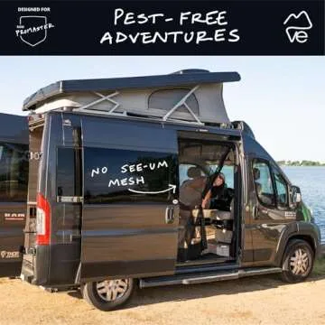 VanEssential Magnetic Closure Sliding Door Bug Screen Designed for Ram Promaster Van