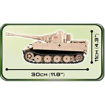 Build the Tiger I Tank with COBI 550 PCS