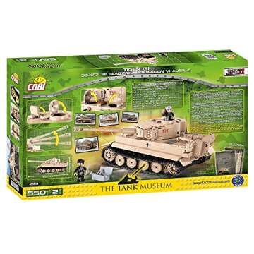 Build the Tiger I Tank with COBI 550 PCS
