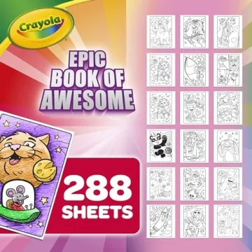 Crayola Epic Book of Awesome Coloring - 288 Pages of Fun