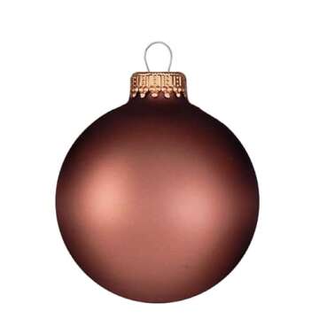 Luxurious Krebs Seamless Glass Ornaments Set of 8 for Holidays