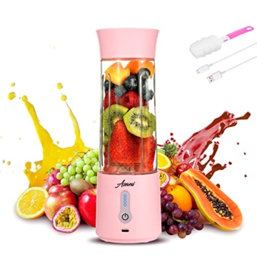 Asani Portable Blender for Shakes and Smoothies, USB Rechargeable Personal Blender, Mini Blender, St...