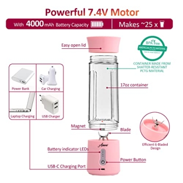 Asani Portable Blender – Rechargeable & Compact for Smoothies