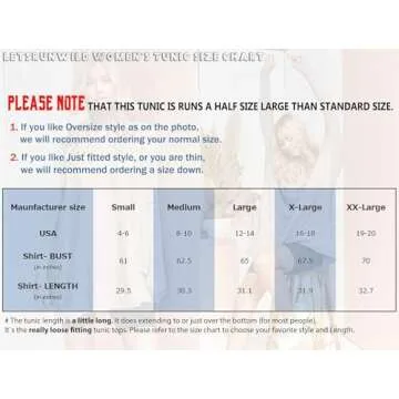 LETSRUNWILD Oversized Tunic Top for Women - Fall Fashion