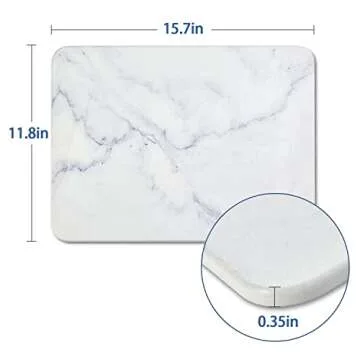 YUXSM Elegant Stone Drying Mat for Kitchen Counter
