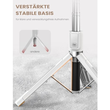 Selfie Stick Tripod with Remote for iPhone and GoPro