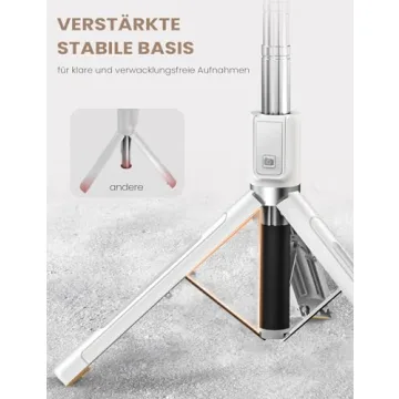 Selfie Stick Tripod with Remote for iPhone and GoPro