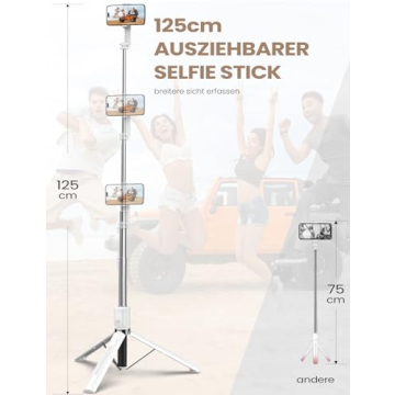 Selfie Stick Tripod with Remote for iPhone and GoPro