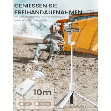 Selfie Stick Tripod with Remote for iPhone and GoPro