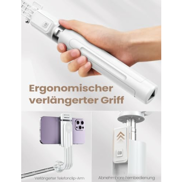 Selfie Stick Tripod with Remote for iPhone and GoPro