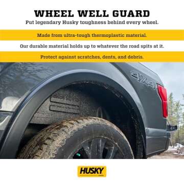 Husky Liners - Rear Wheel Well Guards | 2015-2020 Ford F-150 (Will not fit Raptor) - Black, 2 Pc. | 79121