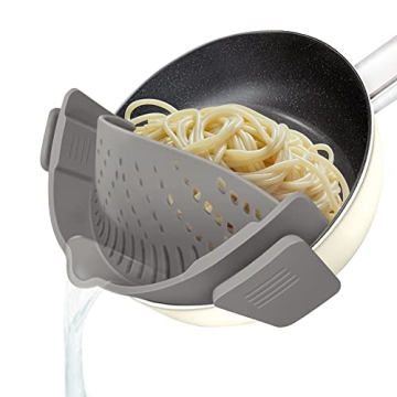 YEVIOR Clip-On Strainer for Easy Cooking & Storage