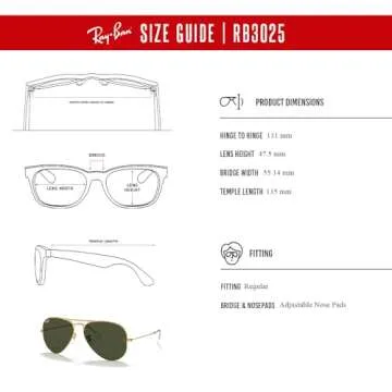 Ray-Ban RB3025 AVIATOR LARGE METAL W3234 55M Gold/Crystal Lens Gray Green Sunglasses For Men For Women + BUNDLE with Designer iWear Kit