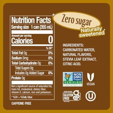 Zevia Root Beer 0 Sugar - 12 Oz Cans, 8 Pack