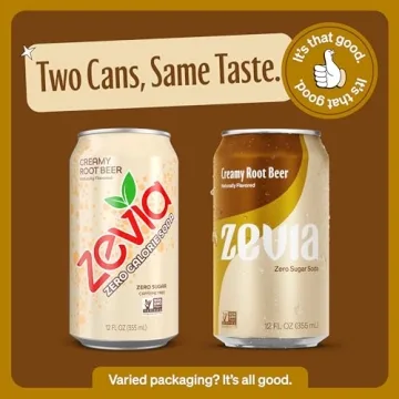 Zevia Root Beer 0 Sugar - 12 Oz Cans, 8 Pack