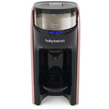 New and Improved Baby Brezza Formula Pro Advanced Formula Dispenser Machine - Automatically Mix a Warm Formula Bottle Instantly - Easily Make Bottle with Automatic Powder Blending, Rose Gold