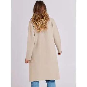 Prinbara Cardigan for Women - Cozy Oversized Wool Blazer