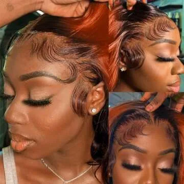 13x6 Lace Front Wigs Human Hair Pre Plucked 200% Density 13x9 HD Body Wave Lace Front Wig For Women Ginger Colored Wig Human Hair Highlight Ombre Lace Front Wig Human Hair Glueless Wigs Human Hair