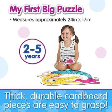 The Learning Journey - My First Big Floor Puzzle - Mermaid - Mermaid Puzzle for Kids - Toddler Games & Gifts for Boys & Girls Ages 2 Years and Up - Award Winning Games and Puzzles