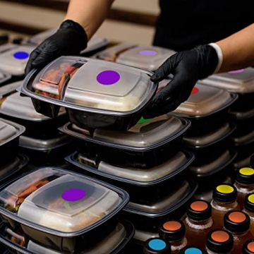 ChromaLabel Colored Stickers - 1200 High Visibility Dots