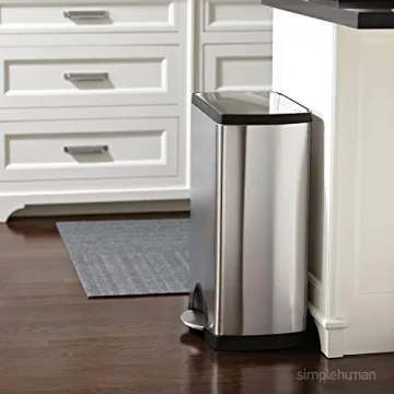 simplehuman 50L Stainless Steel Kitchen Step Trash Can