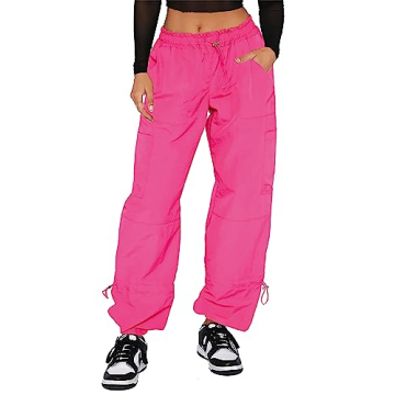 Stylish Waitfairy Womens Parachute Pants for Summer