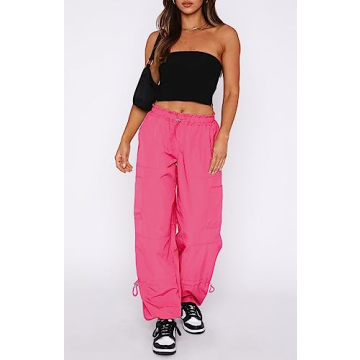 Stylish Waitfairy Womens Parachute Pants for Summer