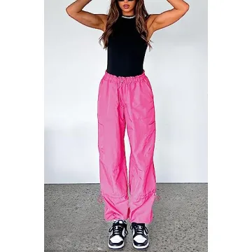 Stylish Waitfairy Womens Parachute Pants for Summer