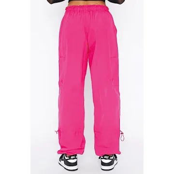 Stylish Waitfairy Womens Parachute Pants for Summer