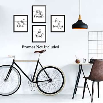 Inspirational Quote Art Prints Set for Home or Office