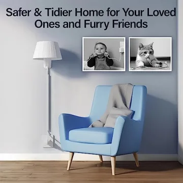 Delamu 56.7in Cord Hider for Simple Cable Management